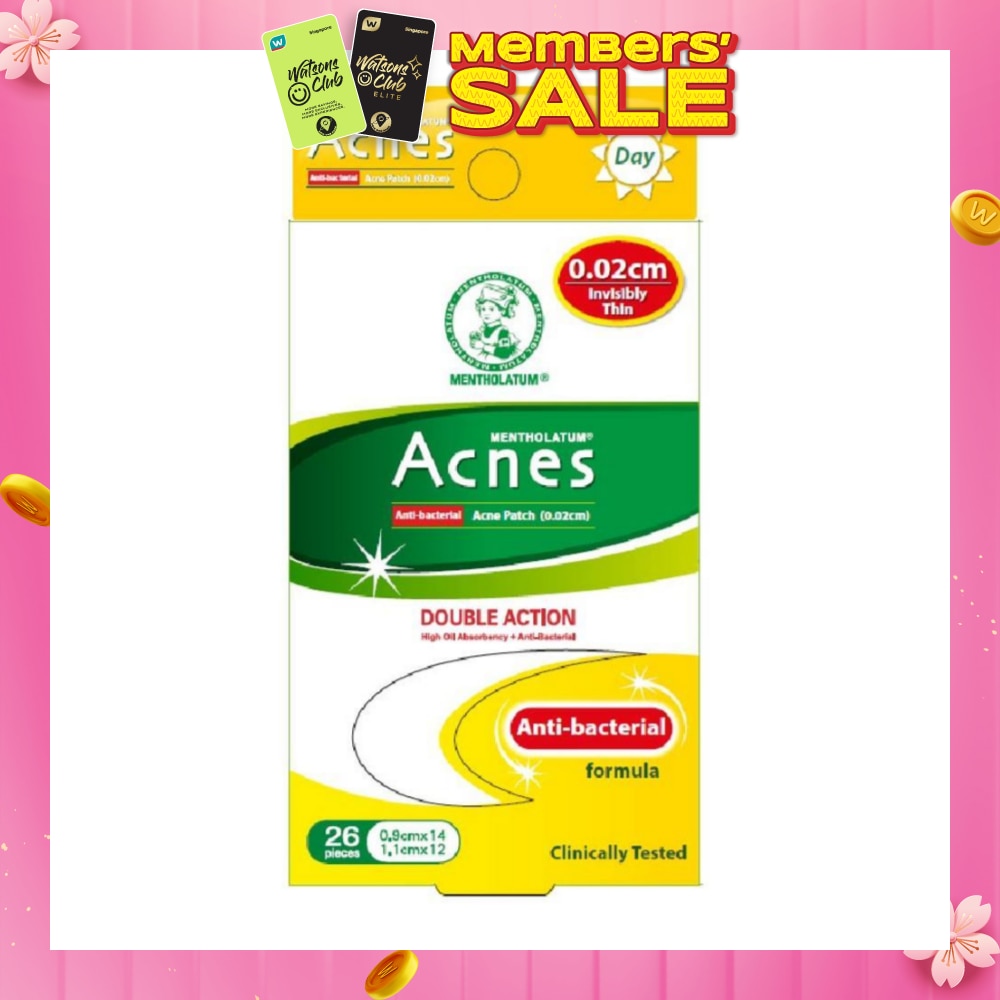 High Oil Absorbent & Anti-Bacterial Invisibly Thin Acne Patch for Day 0.02cm 26s