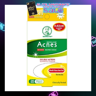 ACNES High Oil Absorbent & Anti-Bacterial Invisibly Thin Acne Patch for Day 0.02cm 26s