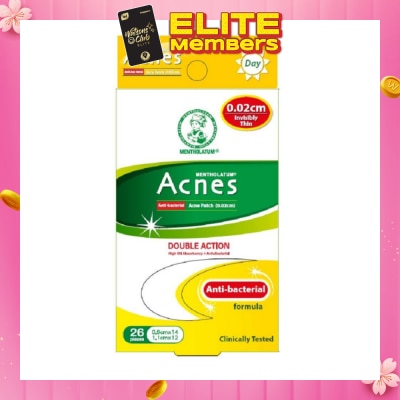 ACNES High Oil Absorbent & Anti-Bacterial Invisibly Thin Acne Patch for Day 0.02cm 26s