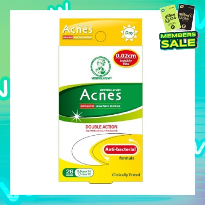 ACNES High Oil Absorbent & Anti-Bacterial Invisibly Thin Acne Patch for Day 0.02cm 26s