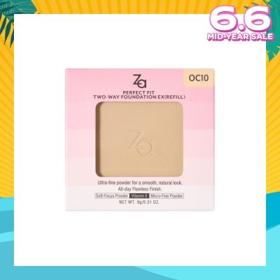 ZA Perfect Fit Two-Way Foundation EX OC10 (Refill) 9g