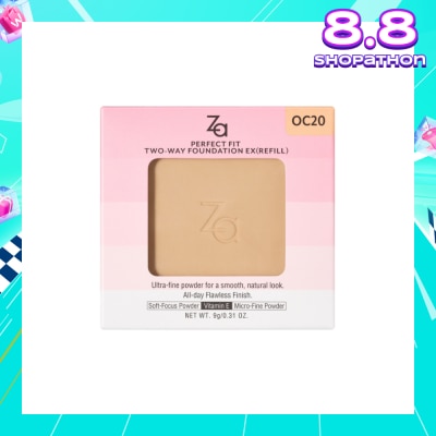 ZA Perfect Fit Two-Way Foundation EX OC20 (Refill) 9g