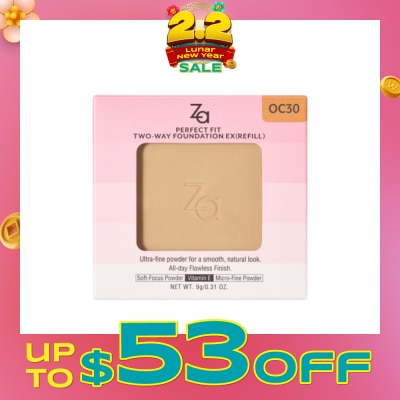 ZA Perfect Fit Two-Way Foundation EX OC30 (Refill) 9g