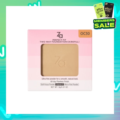 ZA Perfect Fit Two-Way Foundation EX OC30 (Refill) 9g