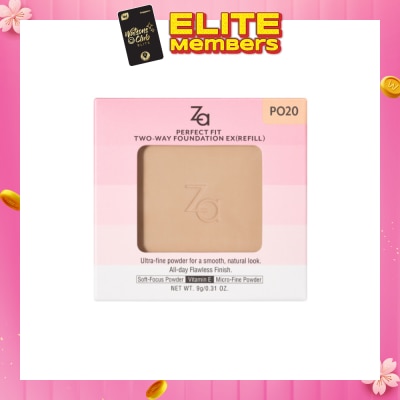 ZA Perfect Fit Two-Way Foundation EX PO20 (Refill) 9g