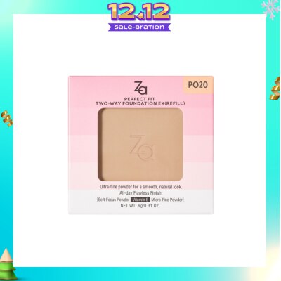 ZA Perfect Fit Two-Way Foundation EX PO20 (Refill) 9g