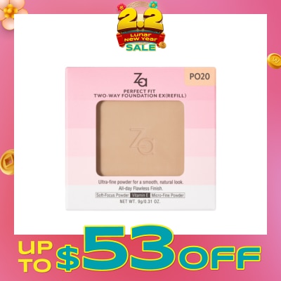 ZA Perfect Fit Two-Way Foundation EX PO20 (Refill) 9g