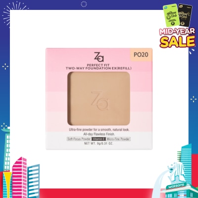 ZA Perfect Fit Two-Way Foundation EX PO20 (Refill) 9g