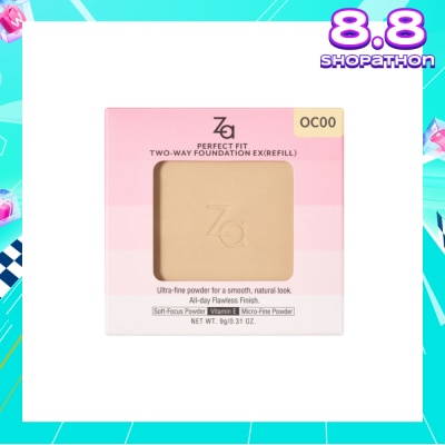 ZA Perfect Fit Two-Way Foundation EX OC00 (Refill) 9g