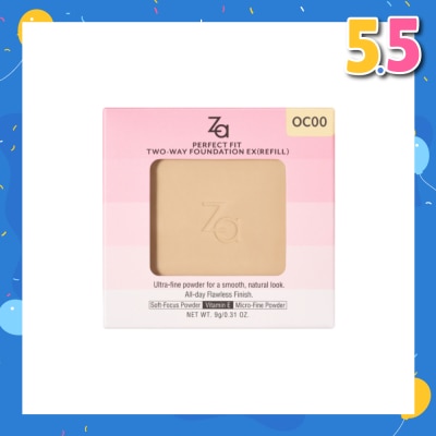 ZA Perfect Fit Two-Way Foundation EX OC00 (Refill) 9g