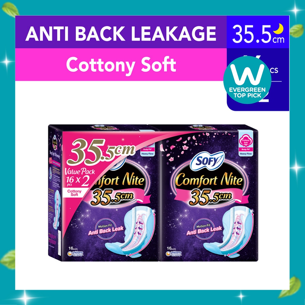Body Fit Night Slim Wing 35cm 16sx2 Twin Pack image