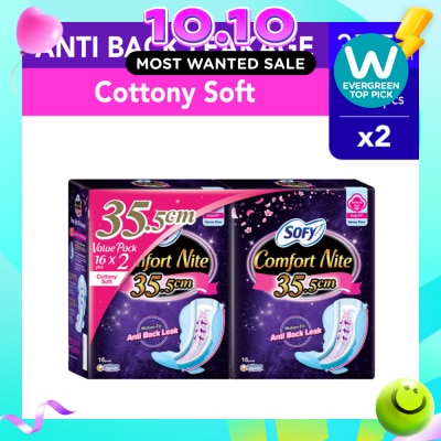 SOFY Body Fit Night Slim Wing 35cm 16sx2 Twin Pack image