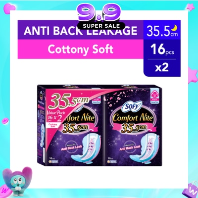 SOFY - Body Fit Night Slim Wing 35cm 16sx2 Twin Pack image