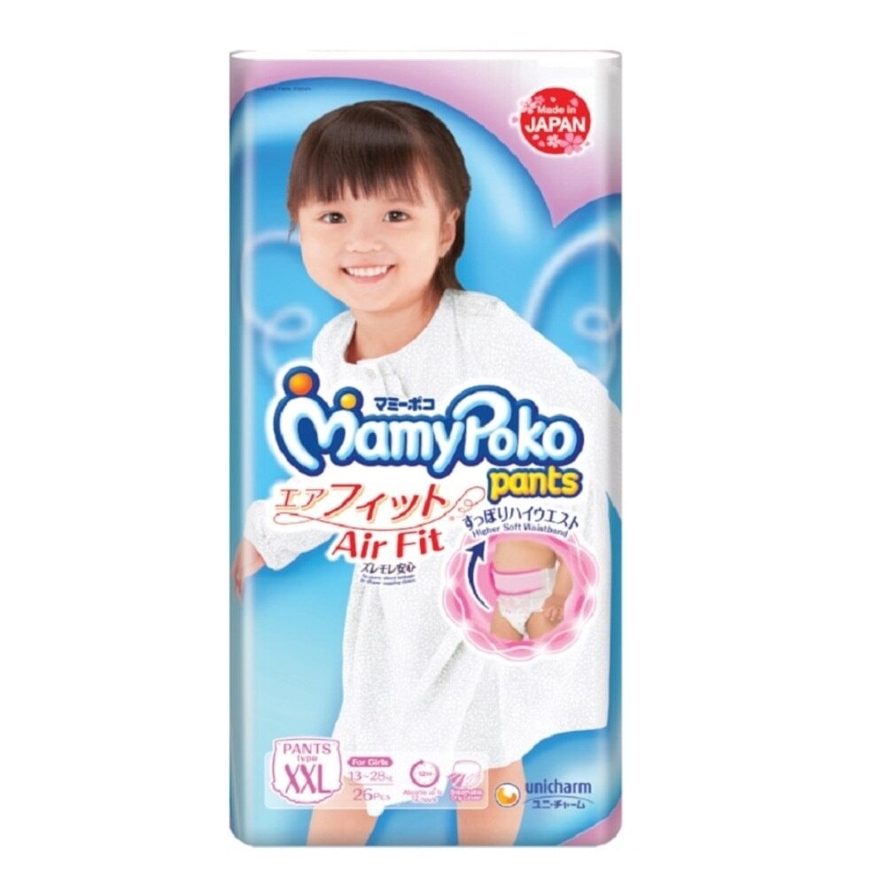 MamyPoko Air Fit Pants XXL Girl 26 Pieces