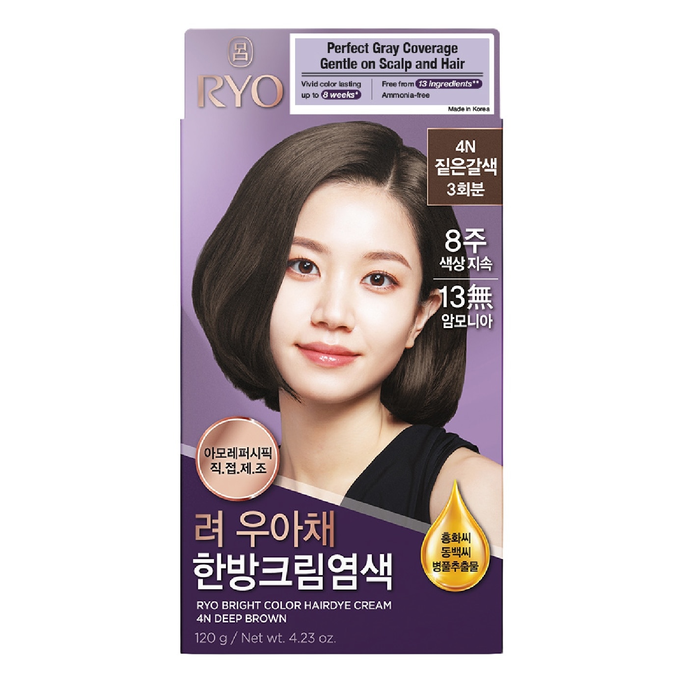 Bright Color Hair Dye Deep Brown image