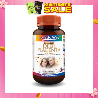 HOLISTIC WAY Premium Deer Placenta Fresh 9000mg Softgel 60s