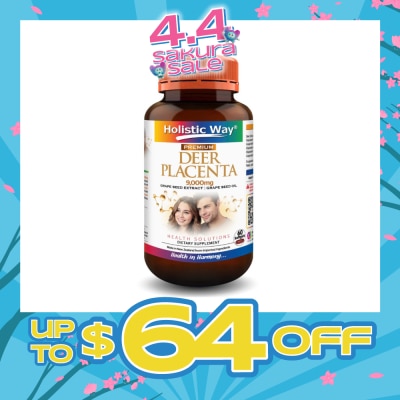 HOLISTIC WAY - Premium Deer Placenta Fresh 9000mg Softgel 60s