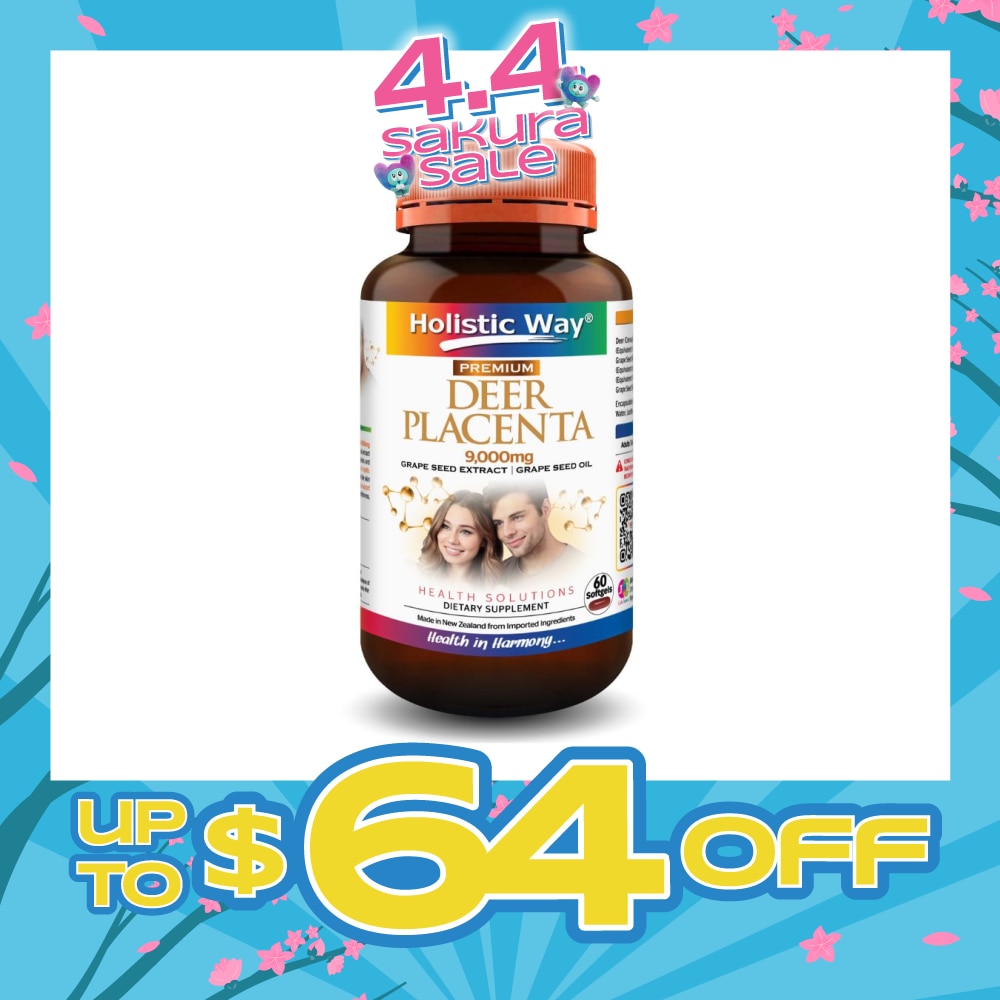 Premium Deer Placenta Fresh 9000mg Softgel 60s