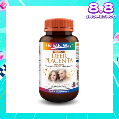 HOLISTIC WAY Premium Deer Placenta Fresh 9000mg Softgel 60s