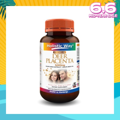 HOLISTIC WAY Premium Deer Placenta Fresh 9000mg Softgel 60s