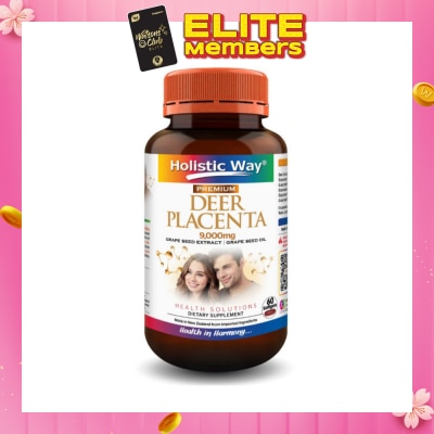 HOLISTIC WAY Premium Deer Placenta Fresh 9000mg Softgel 60s