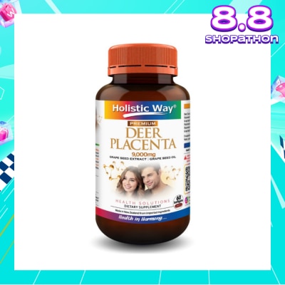 HOLISTIC WAY Premium Deer Placenta Fresh 9000mg Softgel 60s