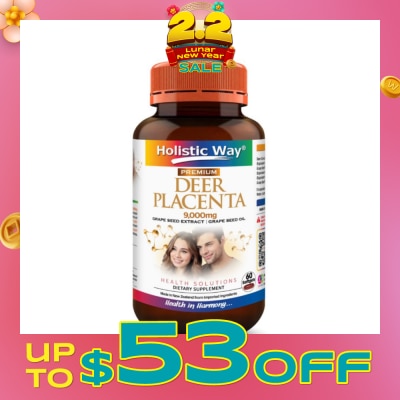 HOLISTIC WAY Premium Deer Placenta Fresh 9000mg Softgel 60s