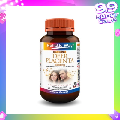 HOLISTIC WAY Premium Deer Placenta Fresh 9000mg Softgel 60s