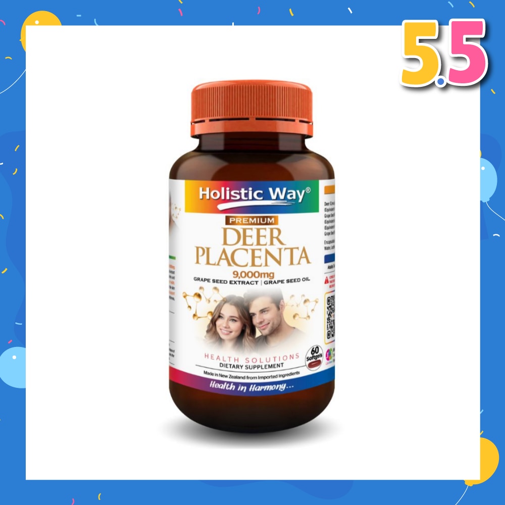 Premium Deer Placenta Fresh 9000mg Softgel 60s