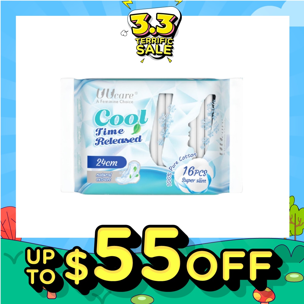 Cool Time Released Technology Day Sanitary Pad Super Slim 24cm Natural Extract 16s