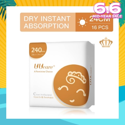 UUCare® Anti-bacterial Day 240mm 16s