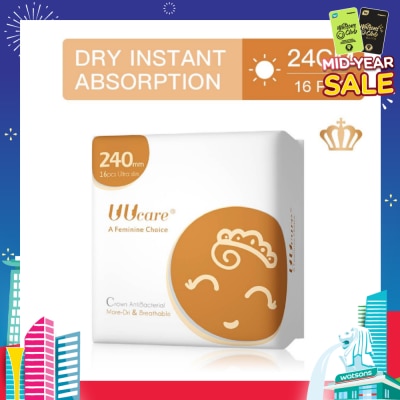UUCare® Anti-bacterial Day 240mm 16s