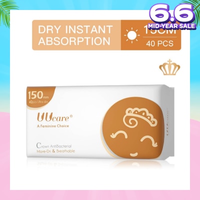 UUCare® Anti-bacterial Panty Liner 150mm 40s