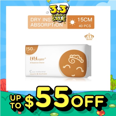 UUCare® Anti-bacterial Panty Liner 150mm 40s