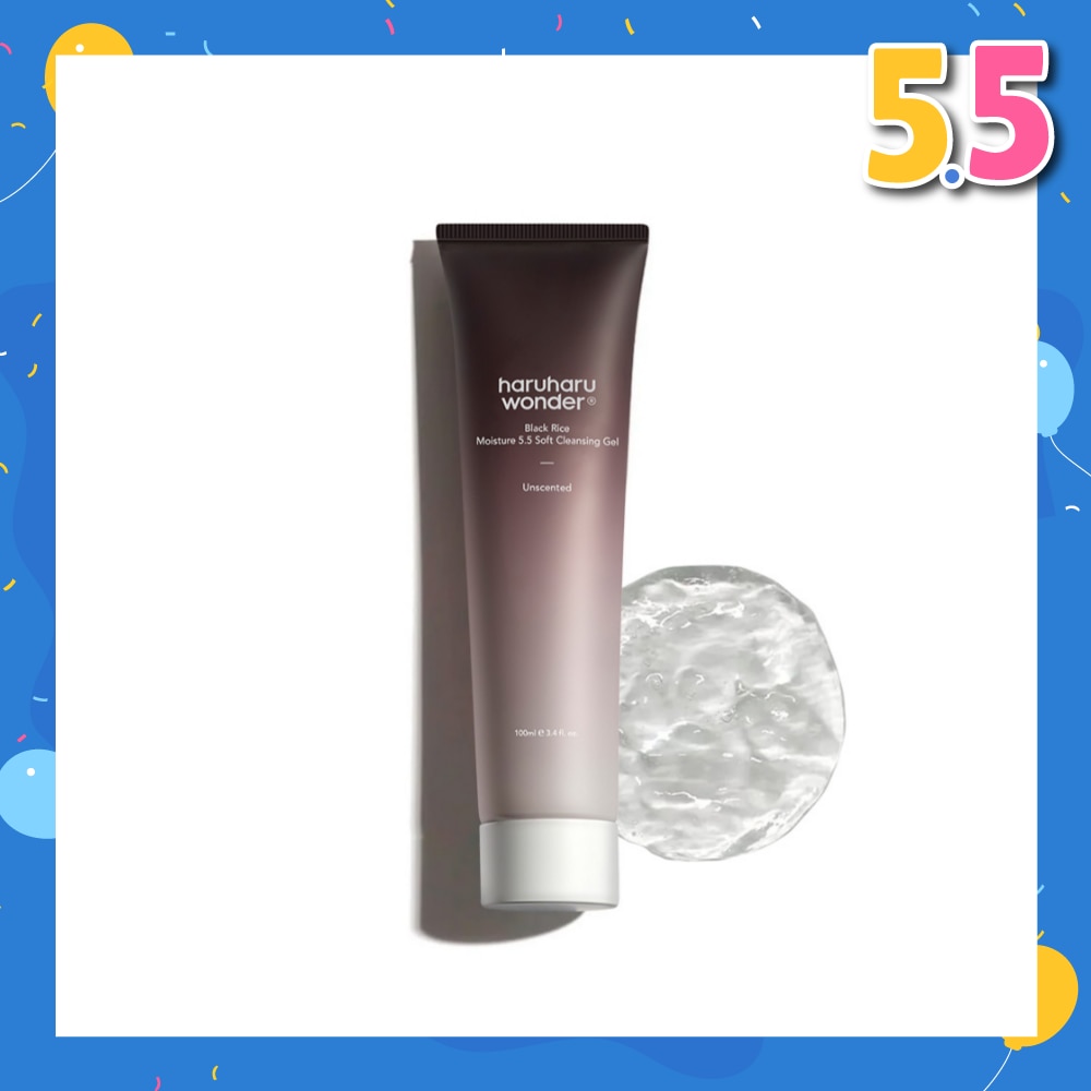 Black Rice Moisture 5.5 Soft Cleansing Gel Unscented 100ml