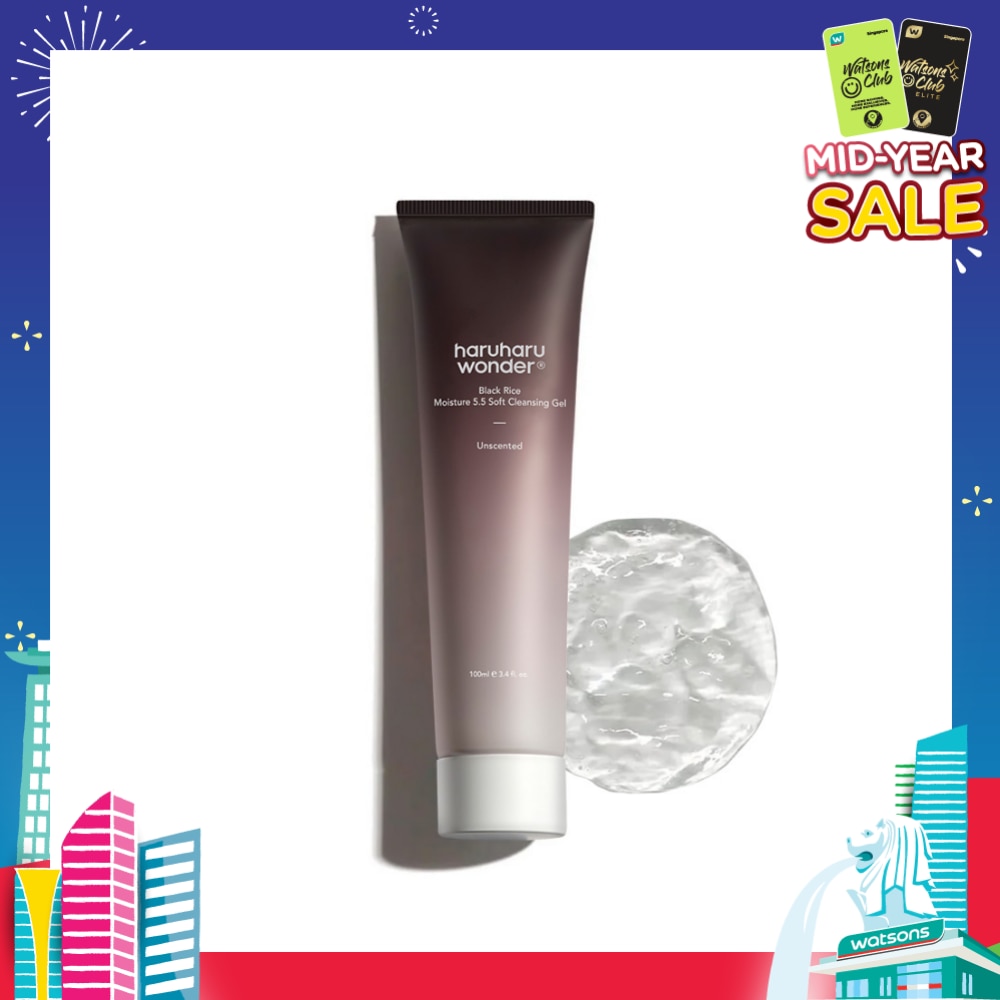 Black Rice Moisture 5.5 Soft Cleansing Gel Unscented 100ml