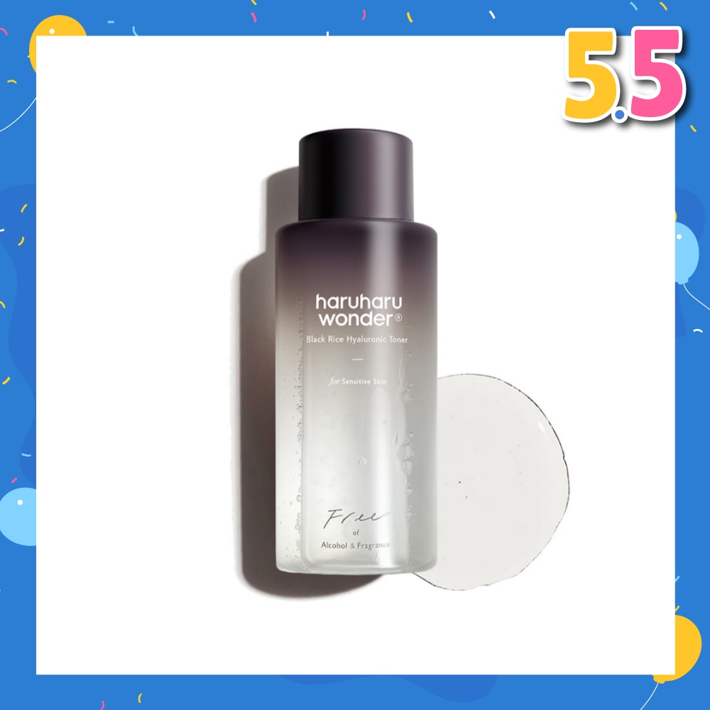 Black Rice Hyaluronic Toner (For Sensitive Skin, Alcohol & Fragrance Free) 150ml