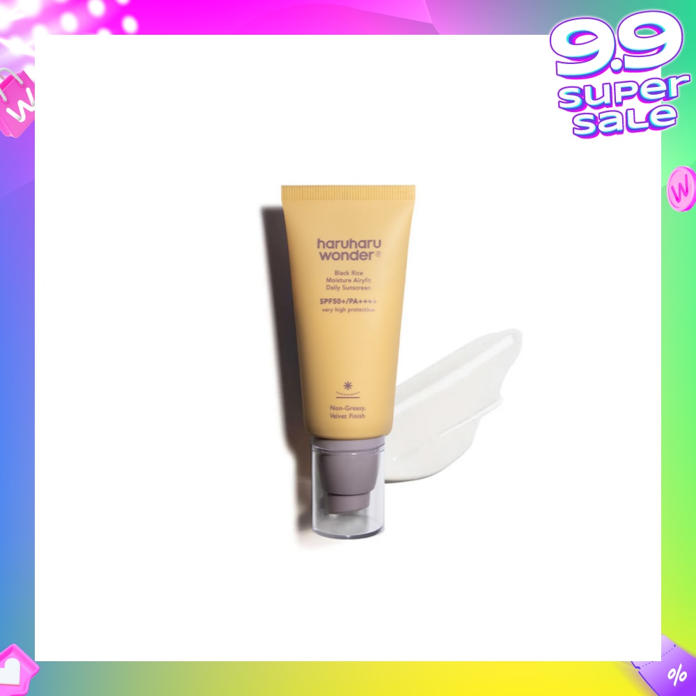 Black Rice Moisture Airyfit Daily Sunscreen SPF50+ PA++++ (Non-Greasy & Velvet Finish) 50ml