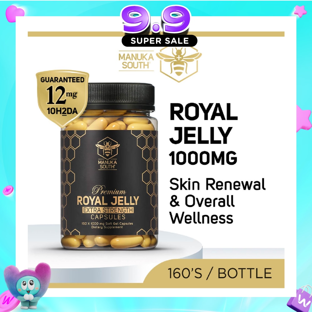 Extra Strength Royal Jelly 1000mg capsule (For Skin, Anti-aging, Joint, Heart, Brain, Immunity) 160s image