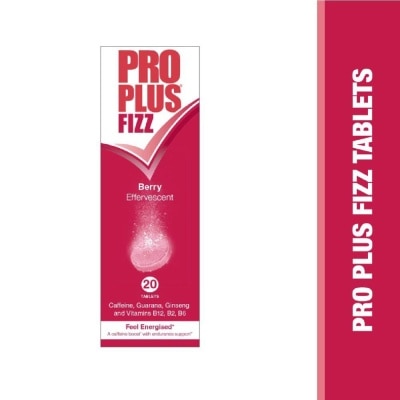 4MEGLAM Fizz Effervescent Berry Tablet (To Help Increase Mental Alertness & Reduce Tiredness & Fatigue) 20s