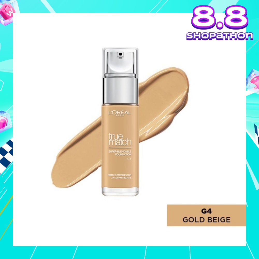 True Match Liquid Foundation G4 Gold Beige 30ml