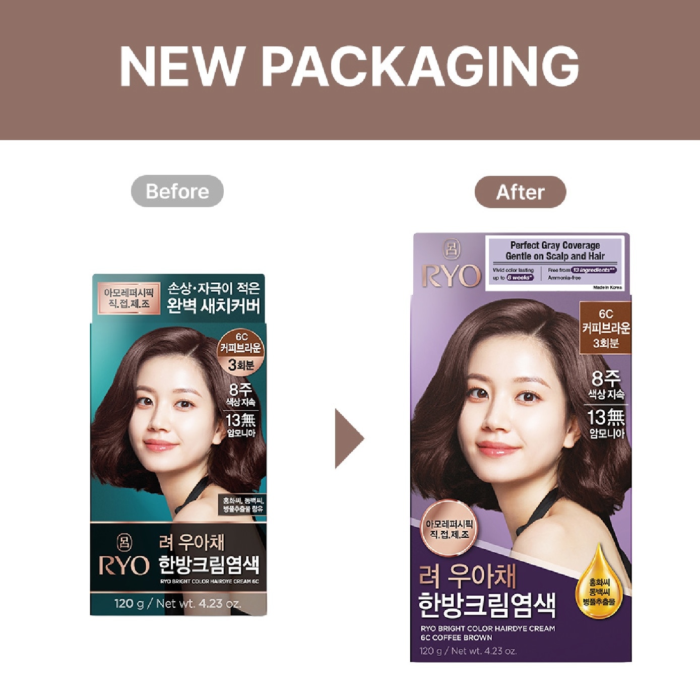 Bright Color Hair Dye Coffee Brown image