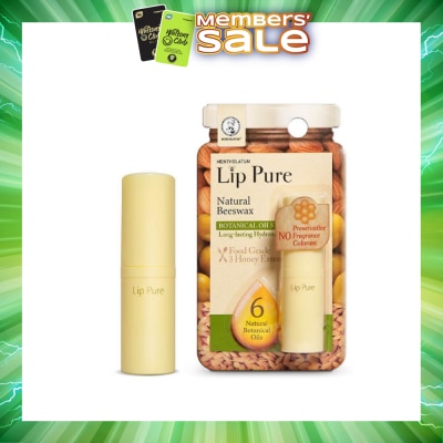 MENTHOLATUM LIP - Lip Pure Botanical Oil Fragrance Free (Natural Beewax Formulation + Infused With Botanical Oil + Protect & Condition Lips) 4g