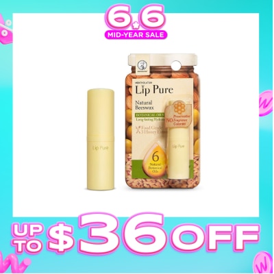 MENTHOLATUM LIP - Lip Pure Botanical Oil Fragrance Free (Natural Beewax Formulation + Infused With Botanical Oil + Protect & Condition Lips) 4g