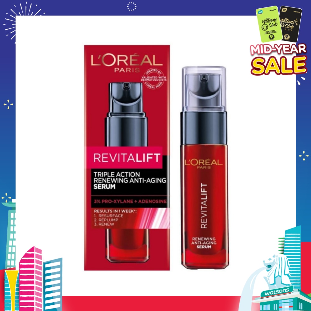 Revitalift Triple Action Renewing Anti-Aging Serum (To Resurface, Replump & Renew) 30ml