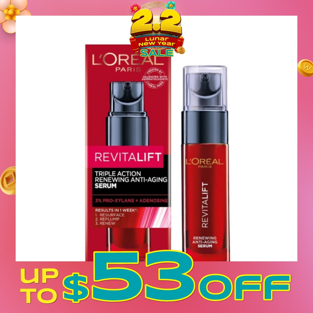Revitalift Triple Action Renewing Anti-Aging Serum (To Resurface, Replump & Renew) 30ml