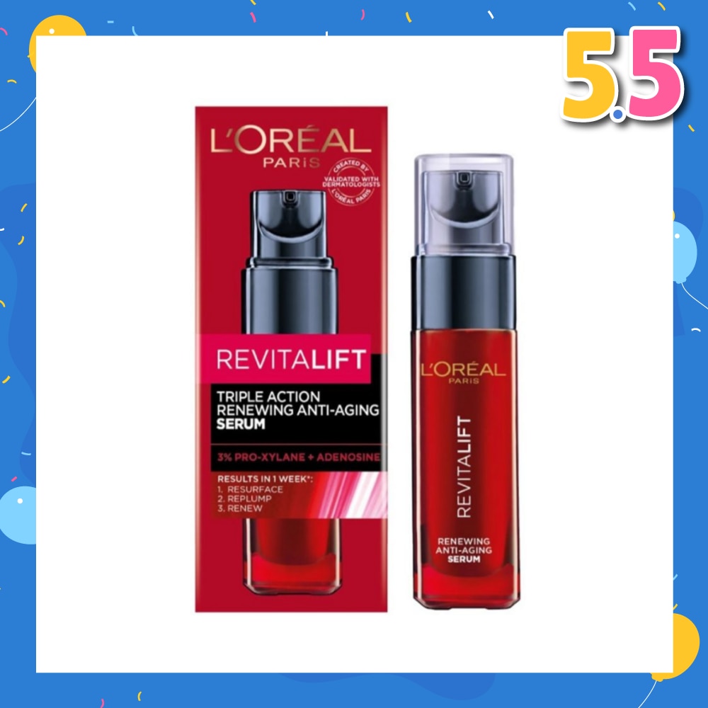 Revitalift Triple Action Renewing Anti-Aging Serum (To Resurface, Replump & Renew) 30ml