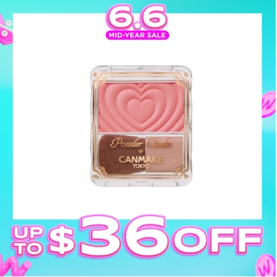 CANMAKE - Powder Cheeks P01 Powerful Pink 1.8g