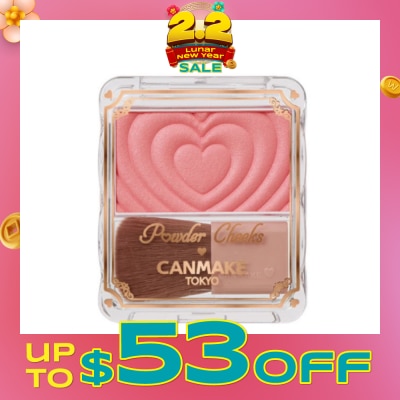 CANMAKE Powder Cheeks P01 Powerful Pink 1.8g