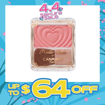 CANMAKE - Powder Cheeks P01 Powerful Pink 1.8g